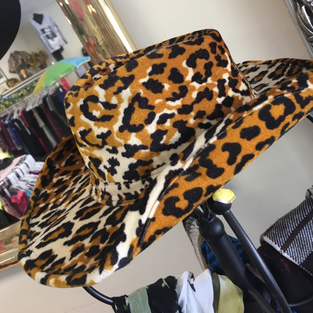 Stetson leopard print cowgirl hat